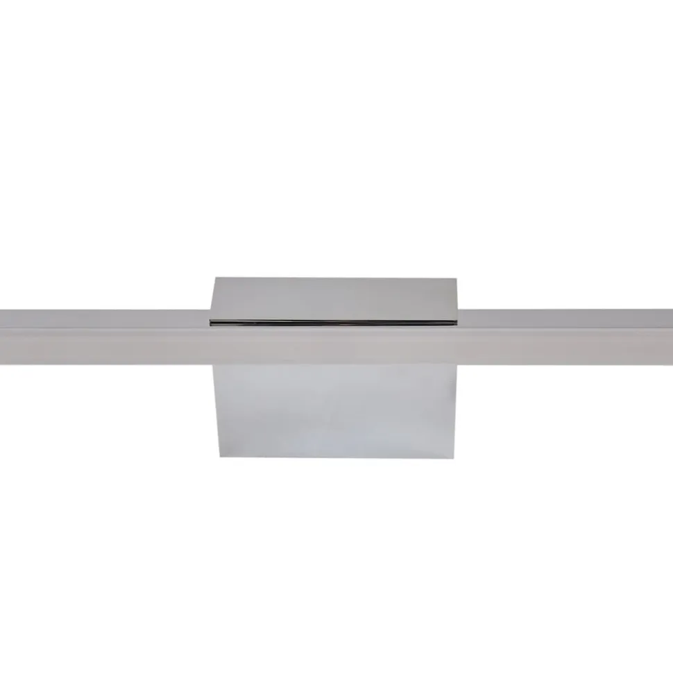 Lucande LED-spejllampe Kivana, krom, metal, 90 cm, IP44