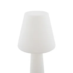 Lucande LED-terrasselampe Gauri, hvid, 153 cm, IP44
