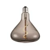 Lucande LED-trafiklampe, E27 4W, røgfarvet, Ø 14 cm, 1800K