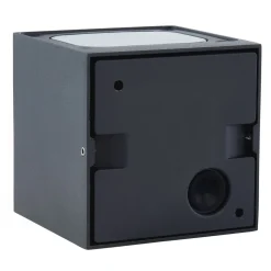 Lucande LED-udendørs væglampe Merjem, 10 cm, op/ned, IP54