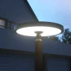 Lucande LED-udendørslampe Akito, antracit, 220 cm, IP54