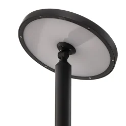 Lucande LED-udendørslampe Akito, antracit, 220 cm, IP54