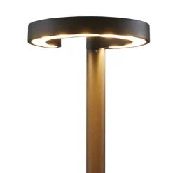 Lucande LED-udendørslampe Jannis, antracit, metal, 200 cm