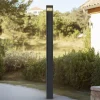 Lucande LED-udendørslampe Tavion, 230 cm, antracit, IP65