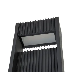 Lucande LED-udendørslampe Tavion, 230 cm, antracit, IP65