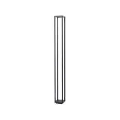 Lucande LED-udendørslampe Thorvid, højde 180 cm, sort