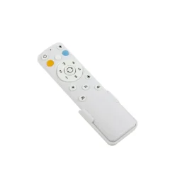 Lucande LED-ventilator Lineta, hvid, reb, Ø 103 cm, støjsvag