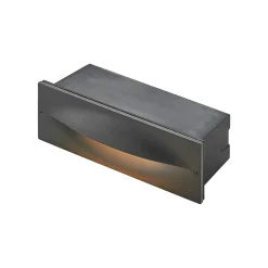 Lucande LED-vægindbygningslampe Zandro, 25 cm, antracit, IP65