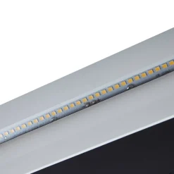 Lucande LED-vægindbygningslampe Loya, 23 x 8 cm, hvid, IP54