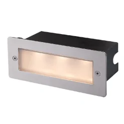 Lucande LED-vægindbygningslampe Holly, 17 cm, stål