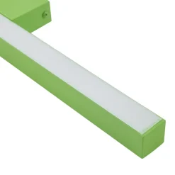 Lucande LED-væglampe Check, grøn, metal, CCT, dæmpbar