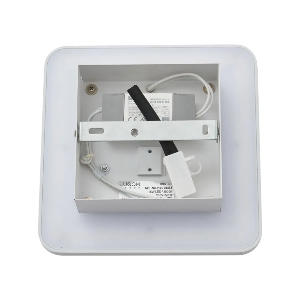 Lucande LED-væglampe Elrik, sort, 22 cm høj, metal