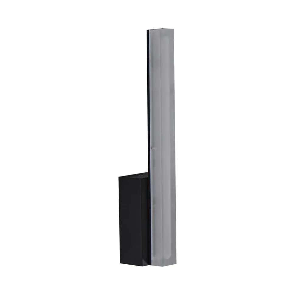 Lucande LED-væglampe Lisana, lodret, IP44