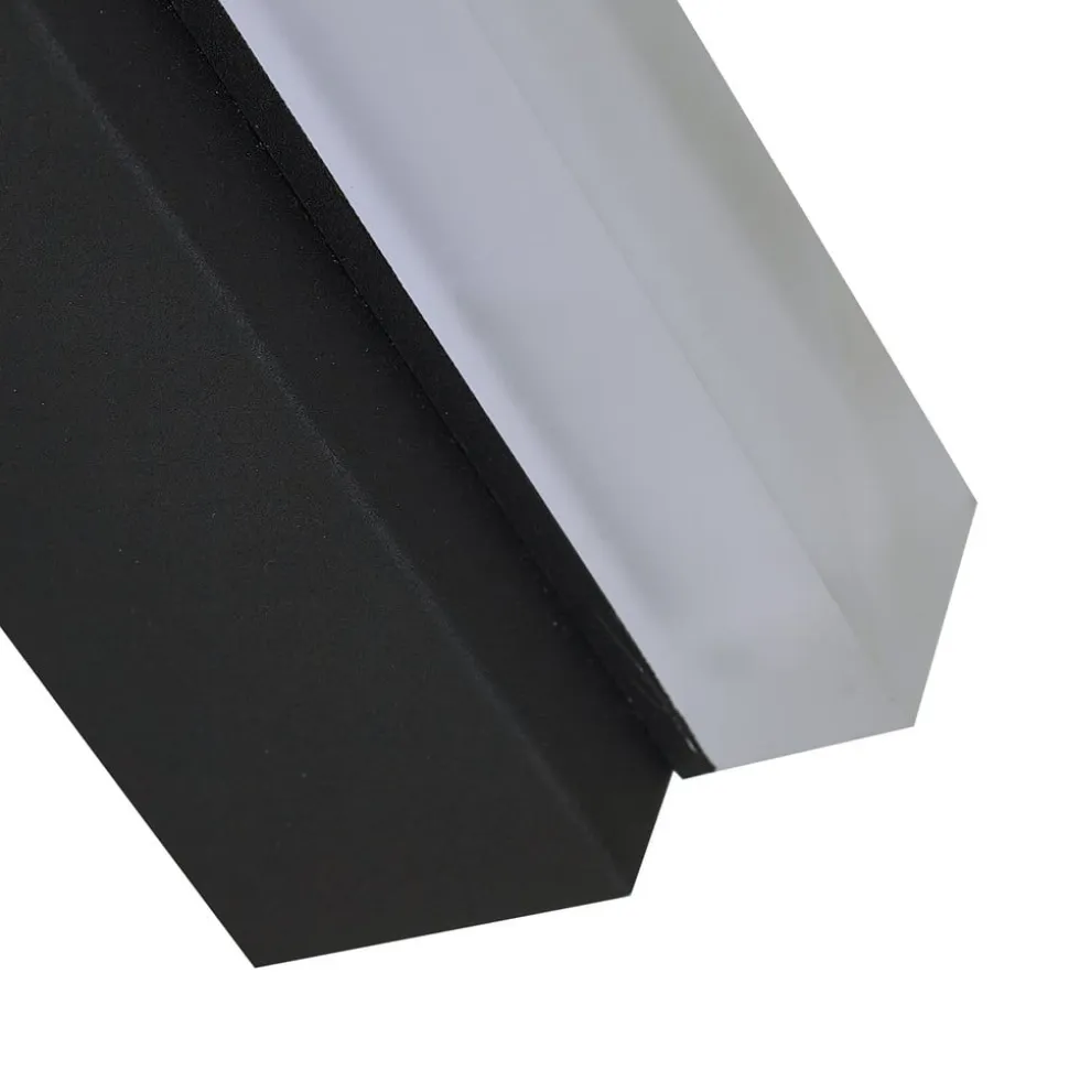 Lucande LED-væglampe Lisana, lodret, IP44