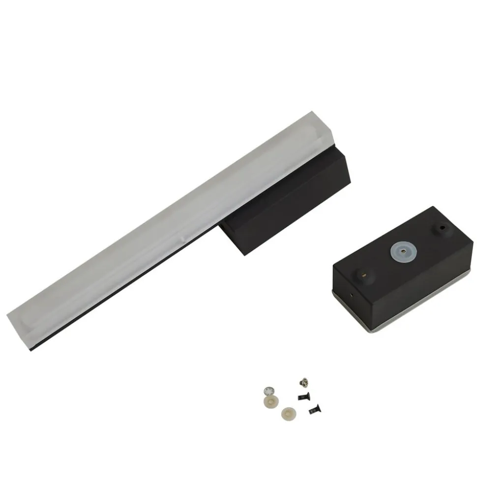 Lucande LED-væglampe Lisana, lodret, IP44