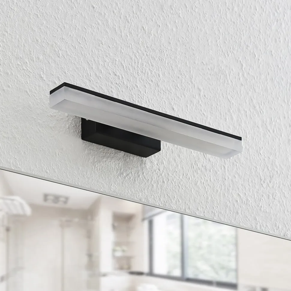 Lucande LED-væglampe Lisana, vandret, 32 cm, IP44