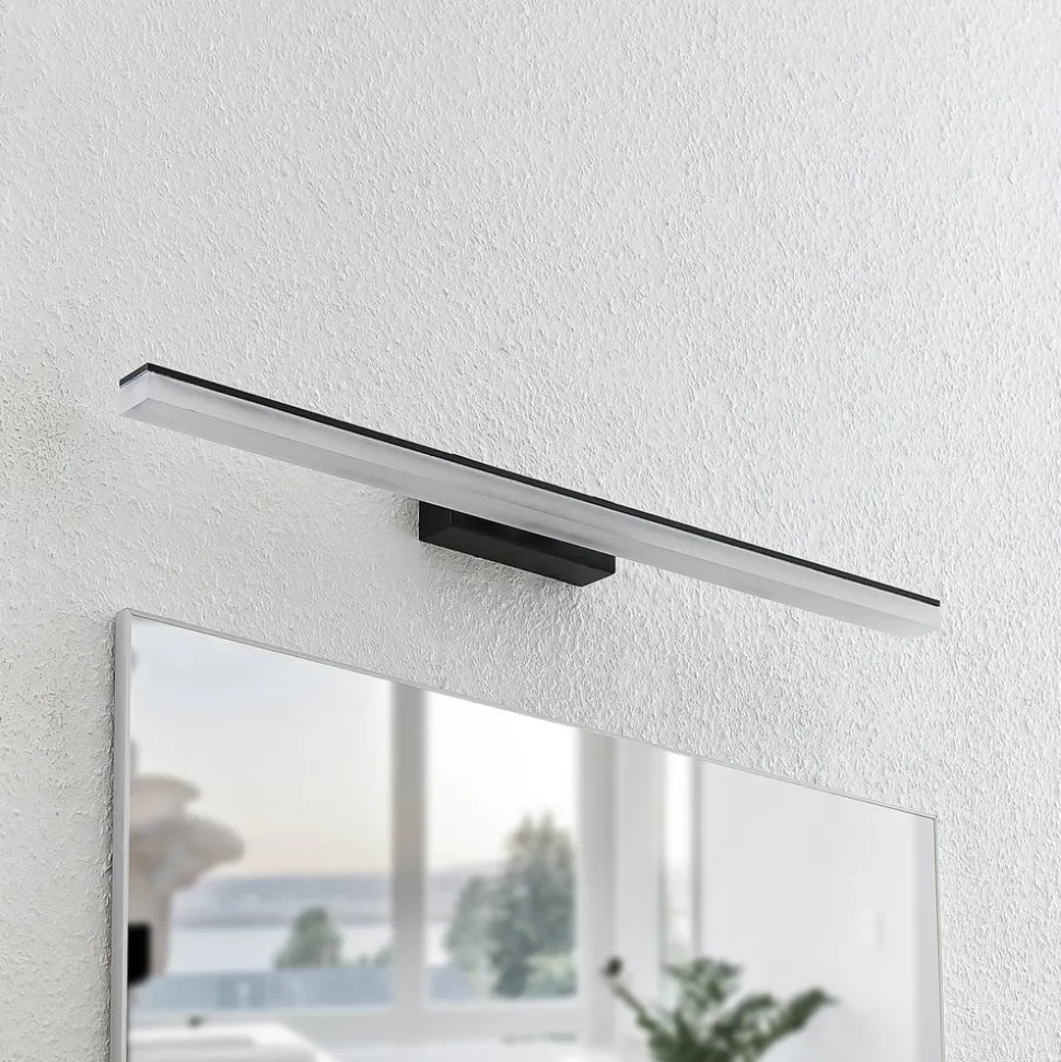 Lucande LED-væglampe Lisana, vandret, 75 cm, IP44