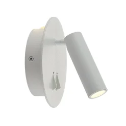 Lucande LED-væglampe Magya, hvid 2 lyskilder. rund