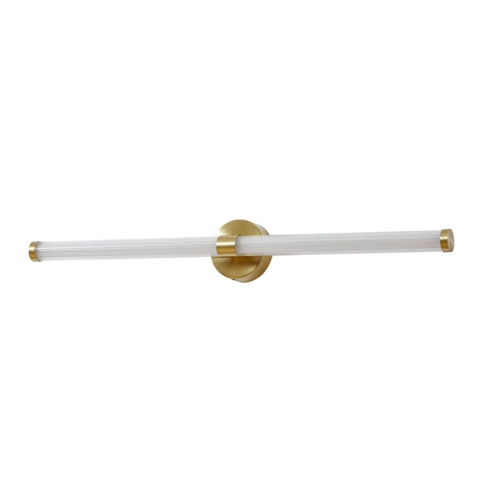 Lucande LED-væglampe Melisa, guld, 90 cm, CCT, IP44