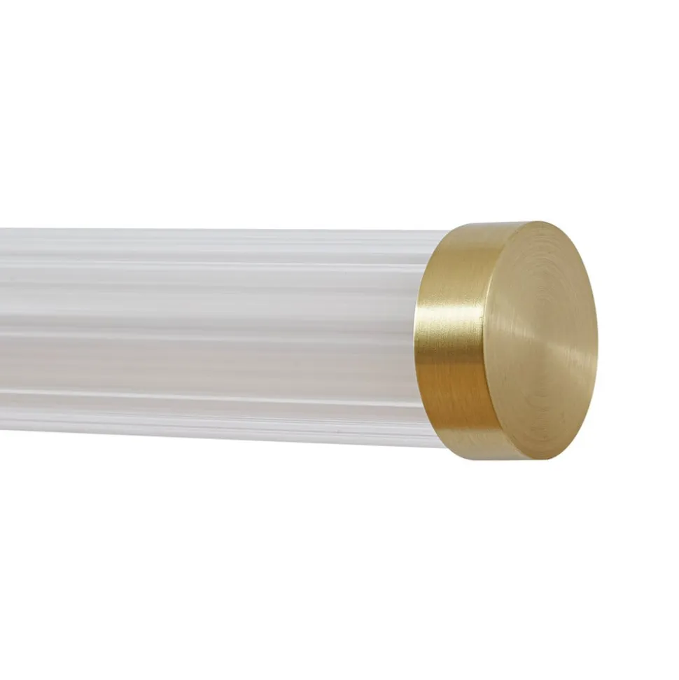 Lucande LED-væglampe Melisa, guld, 90 cm, CCT, IP44