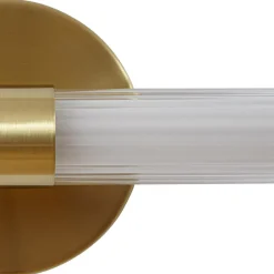 Lucande LED-væglampe Melisa, guld, 90 cm, CCT, IP44