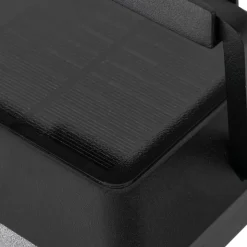 Lucande LED-væglampe Tilena, kantet, sort, aluminium