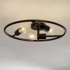 Lucande Linnard loftlampe af stål, 3 lyskilder