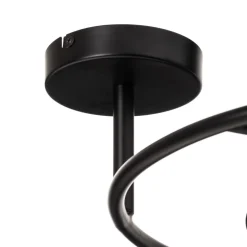 Lucande Linnard loftlampe af stål, 3 lyskilder