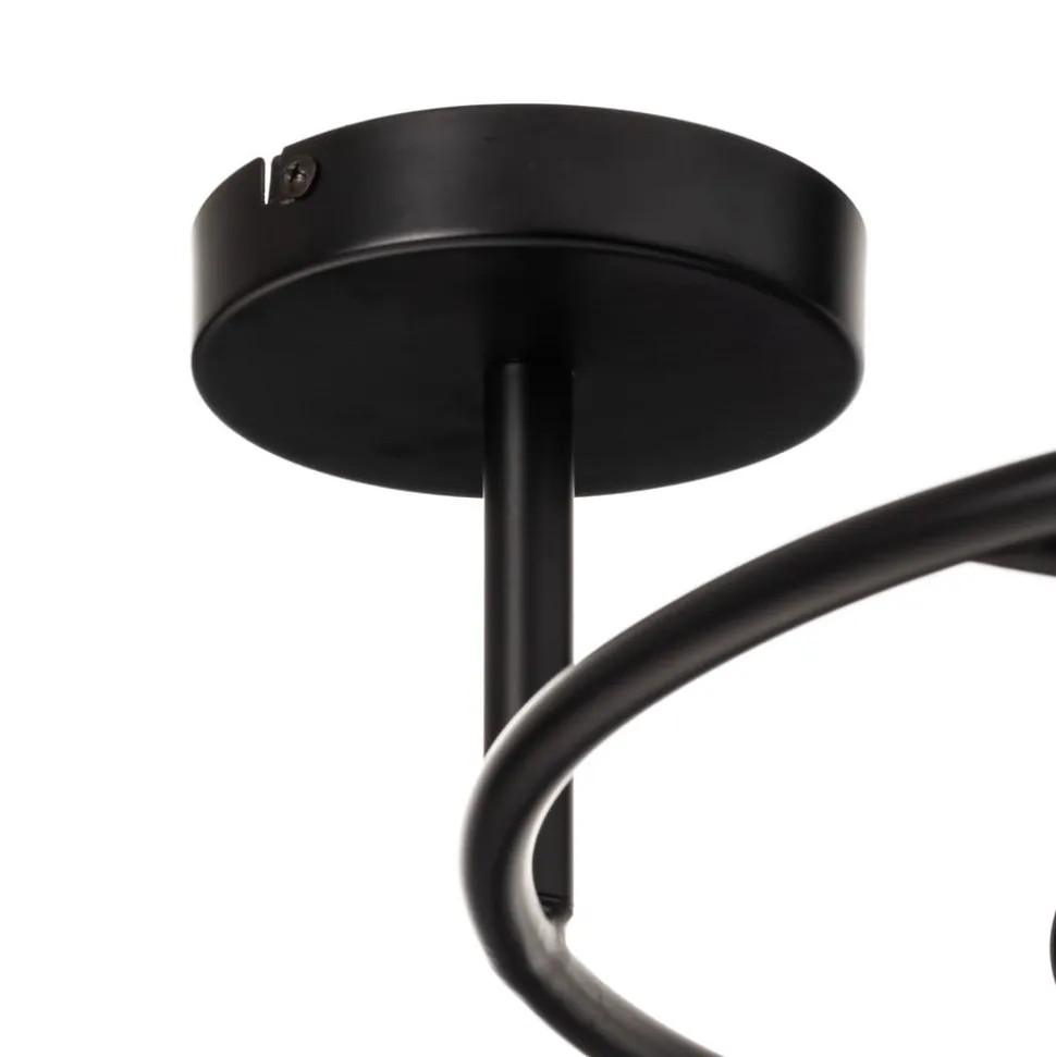 Lucande Linnard loftlampe af stål, 3 lyskilder