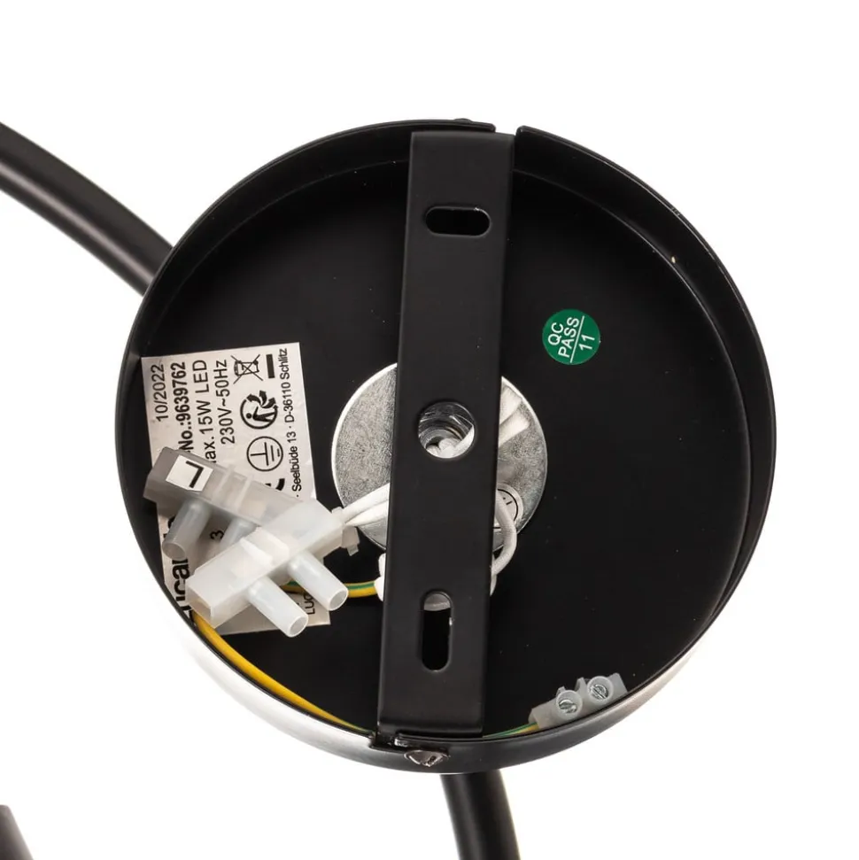Lucande Linnard loftlampe af stål, 3 lyskilder