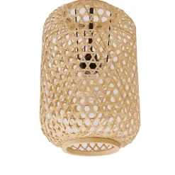 Lucande loftlampe Jorick, 3 lyskilder, længde 104,5 cm, bambus