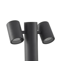 Lucande Maloney sokkellampe, 50 cm, antracit, IP54