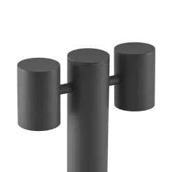 Lucande Maloney sokkellampe, 50 cm, antracit, IP54