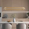 Lucande Smart LED-hængelampe Melinay, guld, CCT, Tuya