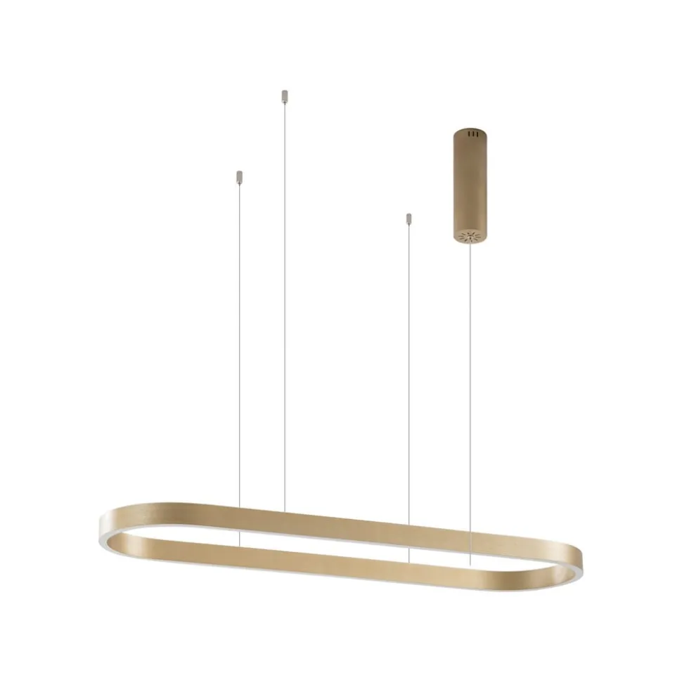 Lucande Smart LED-hængelampe Melinay, guld, CCT, Tuya