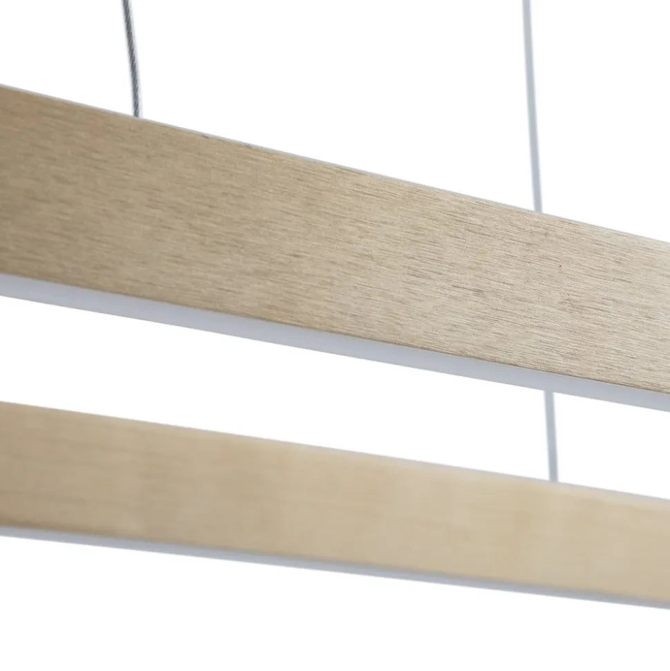 Lucande Smart LED-hængelampe Melinay, guld, CCT, Tuya
