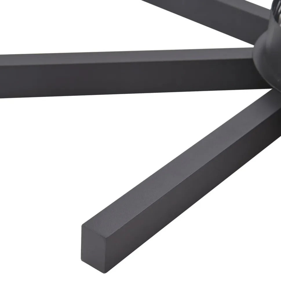 Lucande Smart LED-loftlampe Tjado, Ø70 cm, sort, RGBW