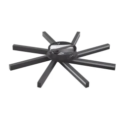Lucande Smart LED-loftlampe Tjado, Ø70 cm, sort, RGBW