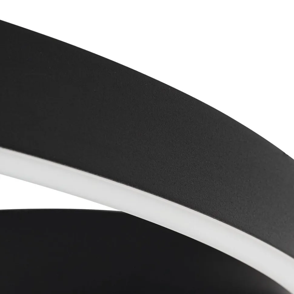 Lucande Smart LED-loftlampe Moise, sort, CCT, Tuya