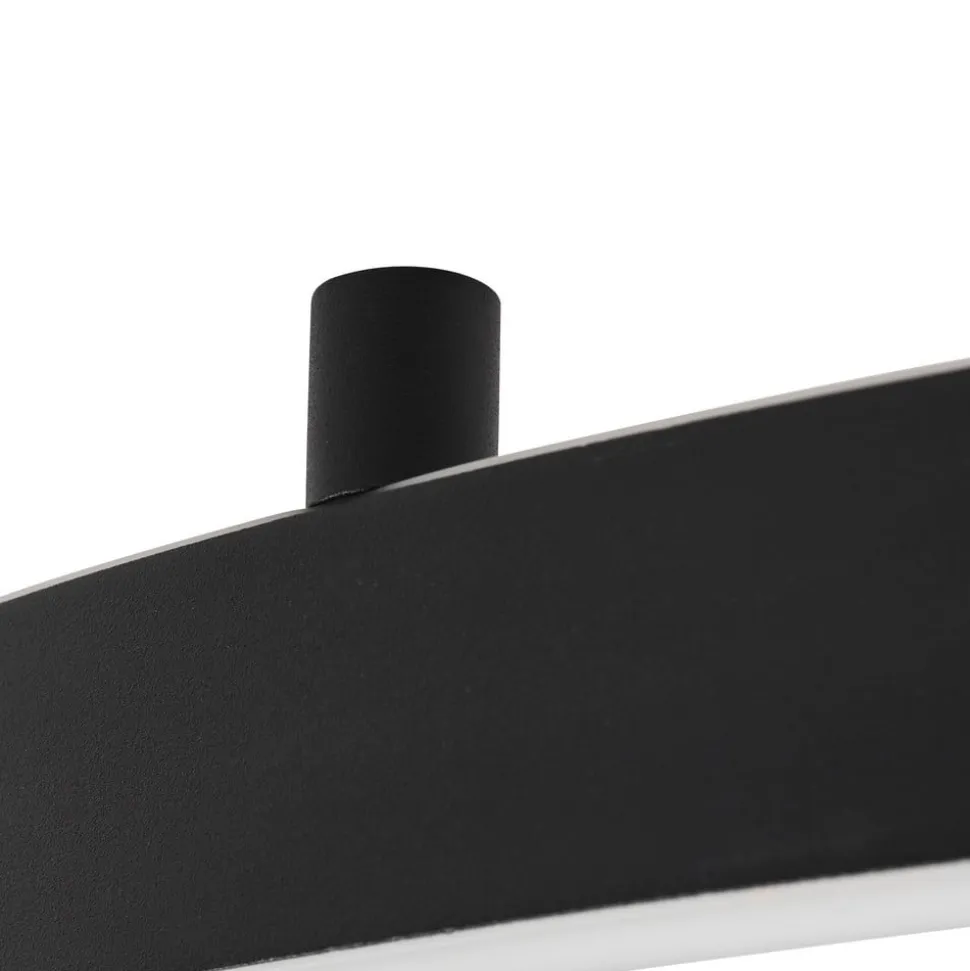 Lucande Smart LED-loftlampe Moise, sort, CCT, Tuya