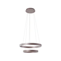 Lucande Smart LED-pendel Yonam, kaffe, 2-lys, Tuya