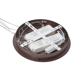 Lucande Smart LED-pendel Yonam, kaffe, 2-lys, Tuya