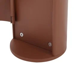 Lucande sokkellampe Corban, rust, sensor, stikkontakter, IP44