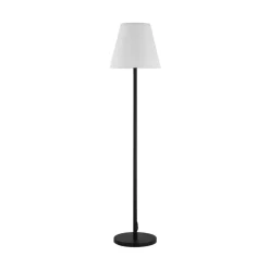 Lucande terrasselampe Jaimy, sort, aluminium, 150 cm