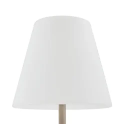 Lucande terrasselampe Jaimy, beige, metal, 150 cm, E27