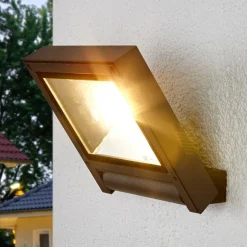 Lucande udendørs LED-spot Maica, antracit, drejelig, IP65