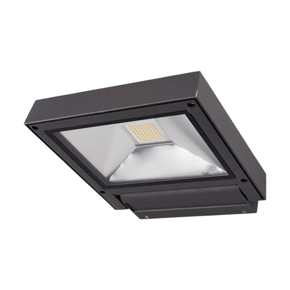 Lucande udendørs LED-spot Maica, antracit, drejelig, IP65
