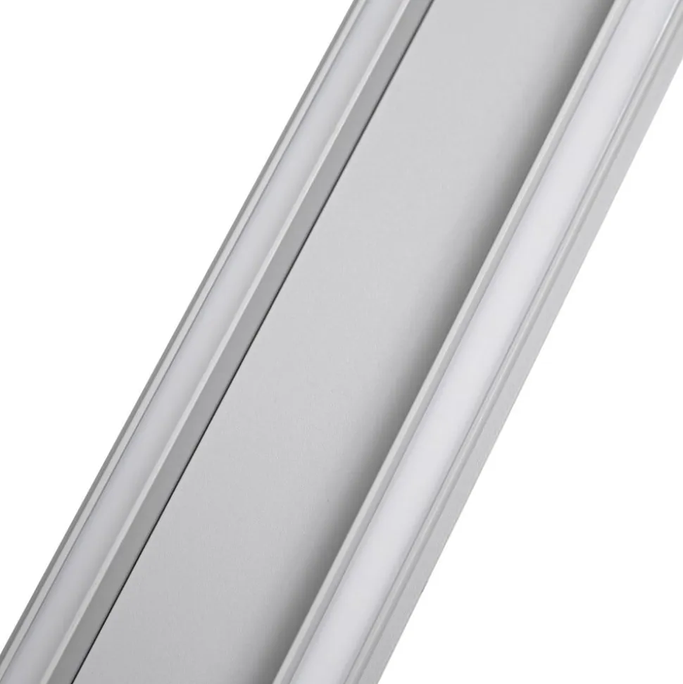 Lucande udendørs LED-væglampe Melira, længde 60 cm, grå