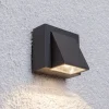 Lucande udendørs LED-væglampe Marik, antracit, metal, IP54