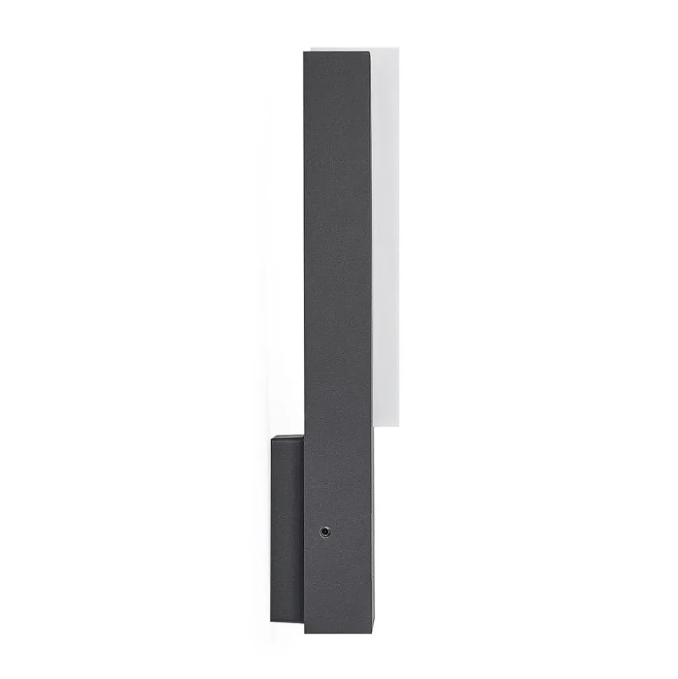 Lucande udendørs LED-væglampe Virgalia, 31 cm, antracit, IP65